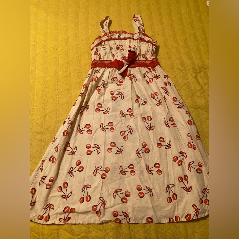 Rockabilly cherry summer dress